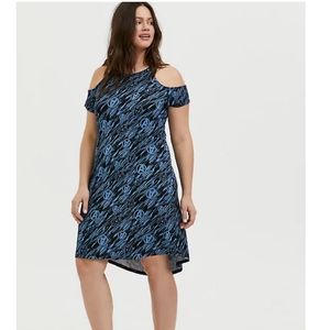 HER UNIVERSE MARVEL AVENGERS BLUE COLD SHOULDER DR